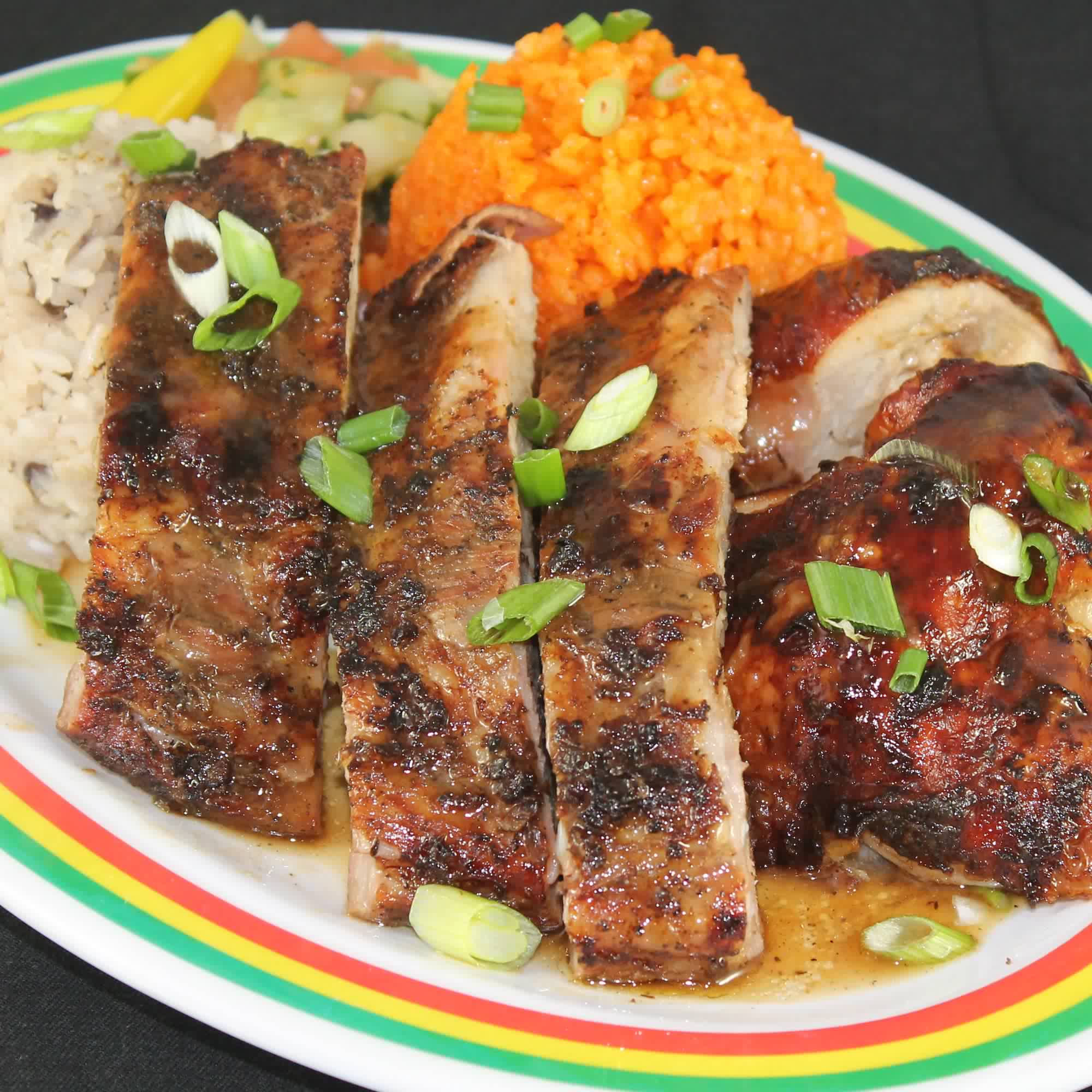 &ldquo;Jerk&rdquo; Chicken &amp; Ribs Combo